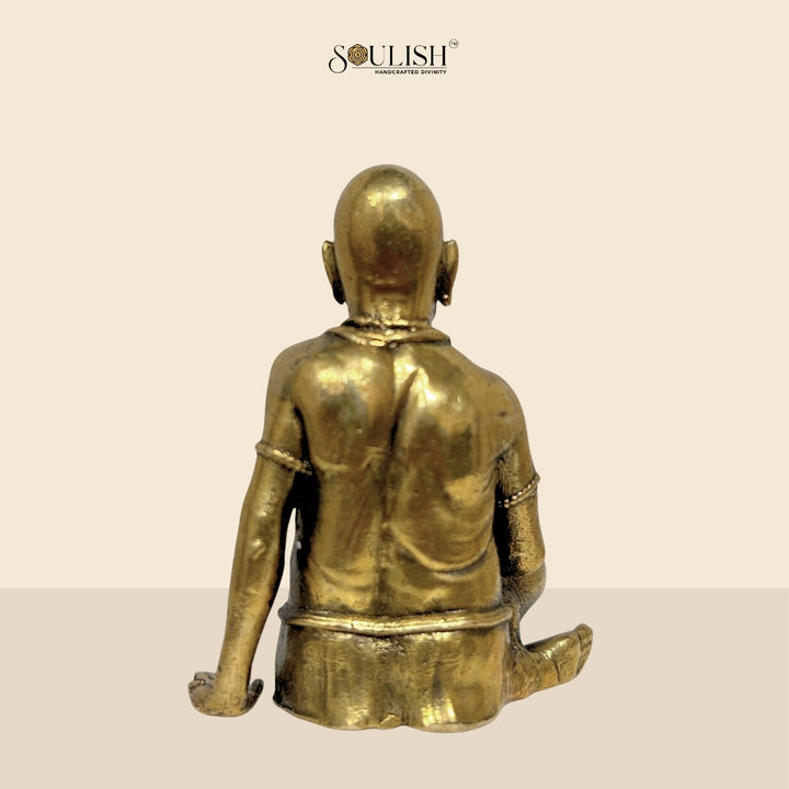 Shri Swami Samarth Brass Idol | Handcrafted Swami Samarth Murti for Home Temple