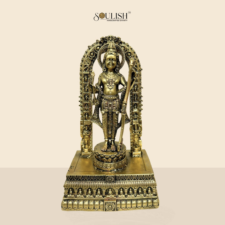 Ram Lalla Brass Idol | Handcrafted Brass Murti for Pooja & Home Temple
