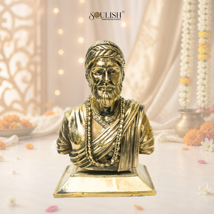 Chhatrapati Shivaji Maharaj Brass Idol | Handcrafted Brass Statue